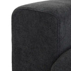 Canapé d'angle rembourré en duvet en forme de U de 160 cm, 4 places avec 2 poufs