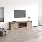 Meuble TV avec cheminée moderne