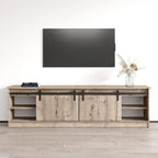 Meuble TV avec cheminée moderne
