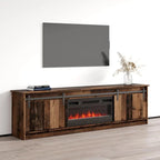 Meuble TV avec cheminée moderne