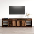 Meuble TV avec cheminée moderne