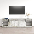 Meuble TV avec cheminée moderne