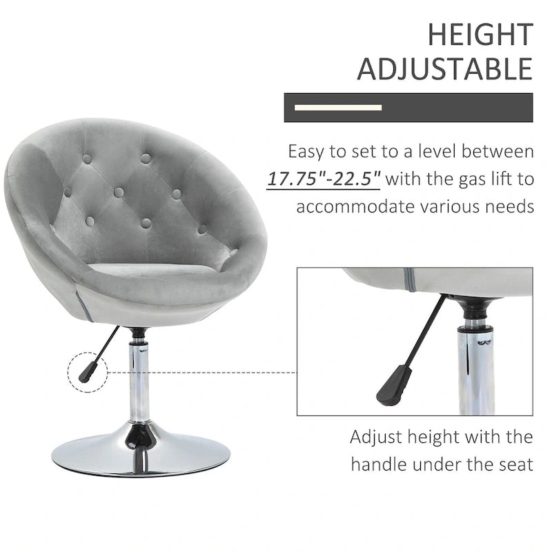 Fauteuil pivotant moderne réglable en hauteur