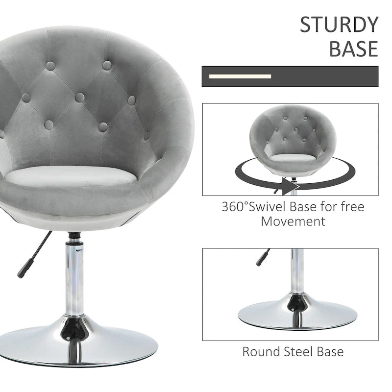 Fauteuil pivotant moderne réglable en hauteur