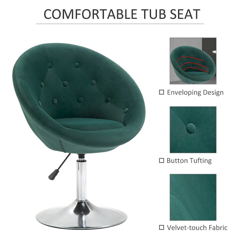 Fauteuil pivotant moderne réglable en hauteur