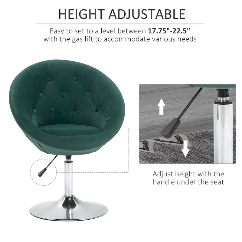 Fauteuil pivotant moderne réglable en hauteur