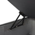 Canapé d'angle modulable en lin en forme de L