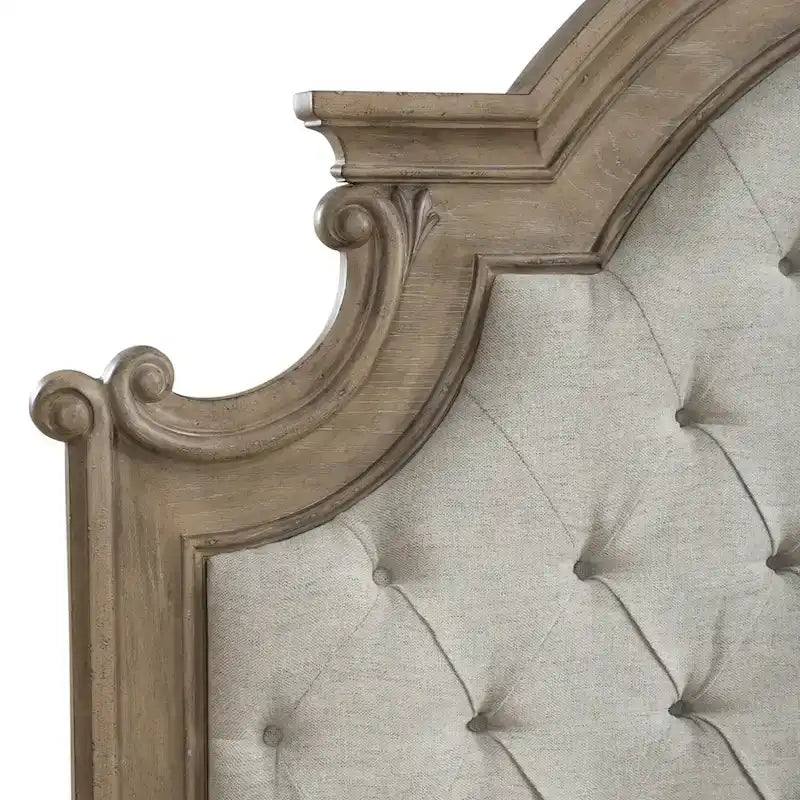 Tête de lit capitonnée de lit Queen