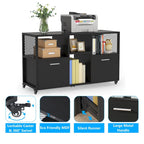 Grands classeurs latéraux Armoire de classement mobile pour bureau à domicile