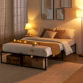Bed Frame , No Box Spring Needed, with 14 inch Storage, Load Up to 800Lbs