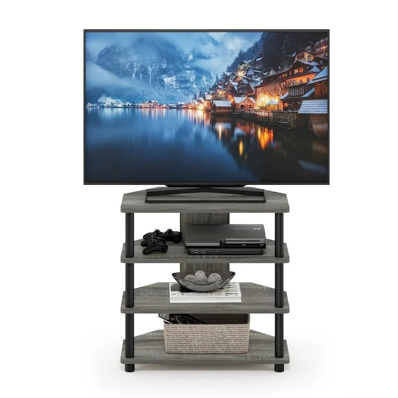 Meuble TV compact à 4 niveaux et montage facile