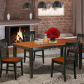 East West Furniture Kitchen Table Set Consist of a Rectangle Dining Table with Butterfly Leaf and Dining Chairs (Pieces Options)