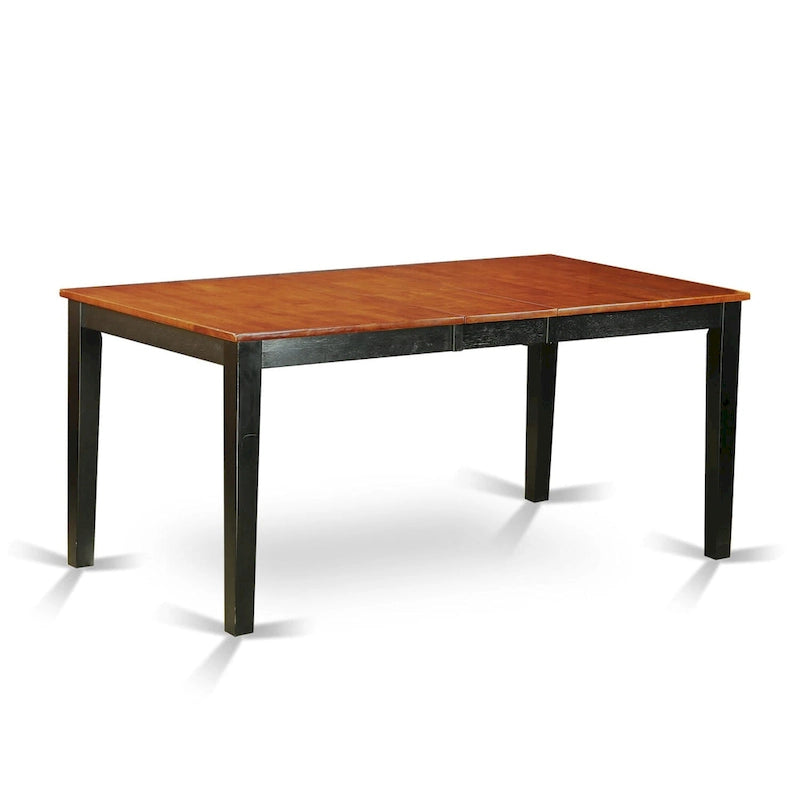 Table de salle à manger rectangulaire avec rallonge portefeuille