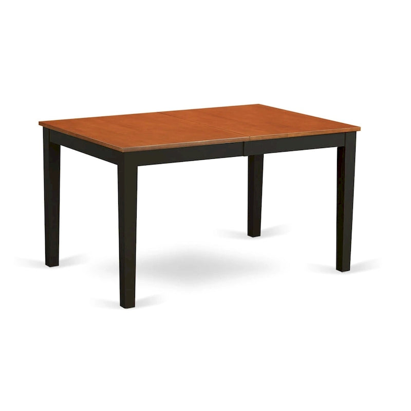 Table de salle à manger rectangulaire avec rallonge portefeuille
