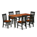 Table de salle à manger rectangulaire avec rallonge portefeuille