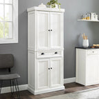 Garde-manger de cuisine blanc vieilli