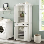 Garde-manger de cuisine blanc vieilli