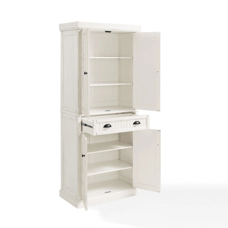 Garde-manger de cuisine blanc vieilli