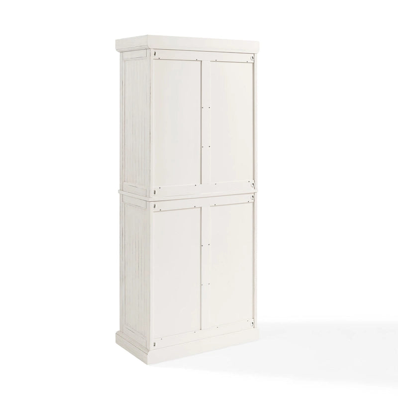 Garde-manger de cuisine blanc vieilli