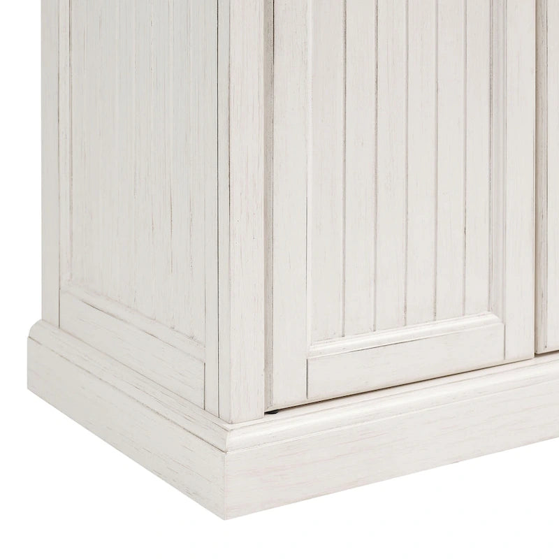 Garde-manger de cuisine blanc vieilli