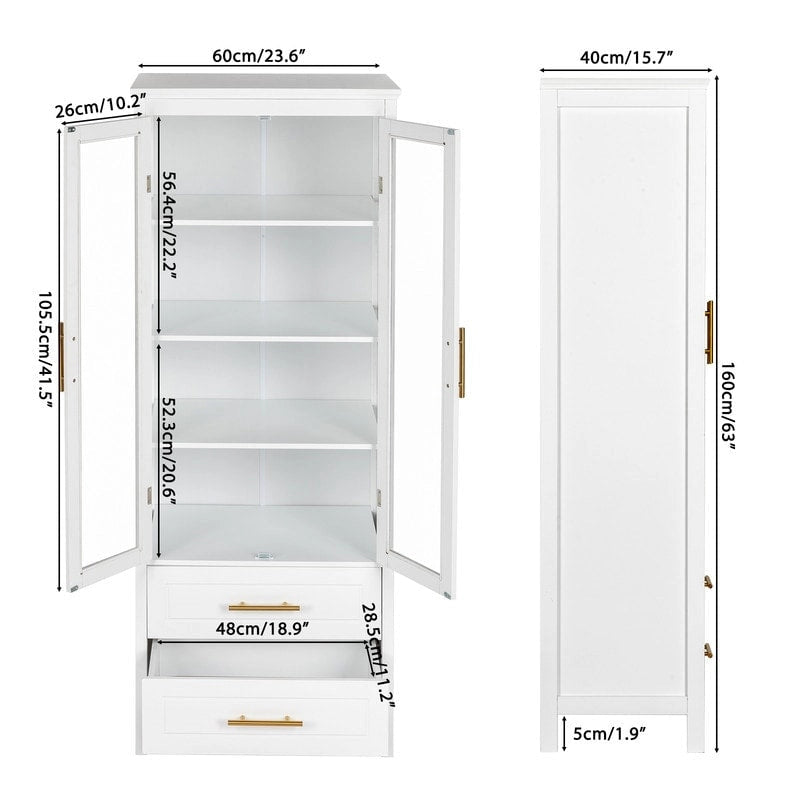 Meuble de salle de bain en MDF blanc