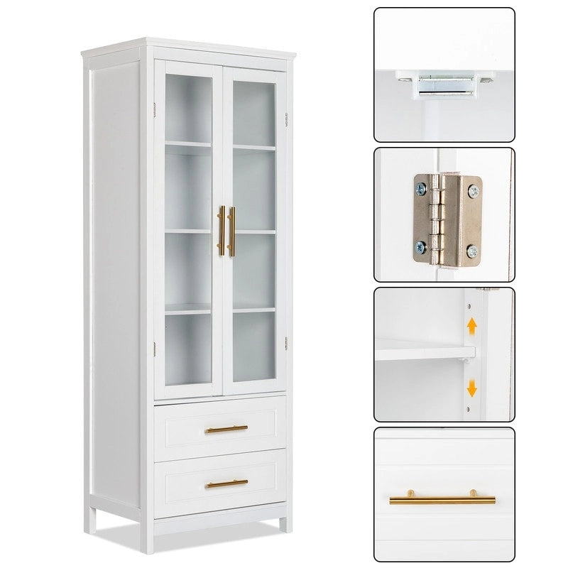 Meuble de salle de bain en MDF blanc