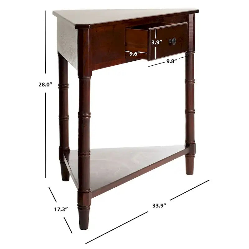 Table de coin grise 34Wx17Dx28H
