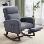 Fauteuil à bascule pour chambre de bébé avec repose-pieds