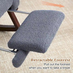 Fauteuil à bascule pour chambre de bébé avec repose-pieds
