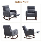 Fauteuil à bascule pour chambre de bébé avec repose-pieds