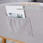 Fauteuil à bascule pour chambre de bébé avec repose-pieds
