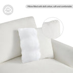 Canapé d'angle en chenille surdimensionné de 119x55 pouces avec méridienne
