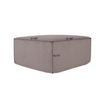 Canapé d'angle modulable moderne avec 3 oreillers, canapé de salon convertible avec poufs