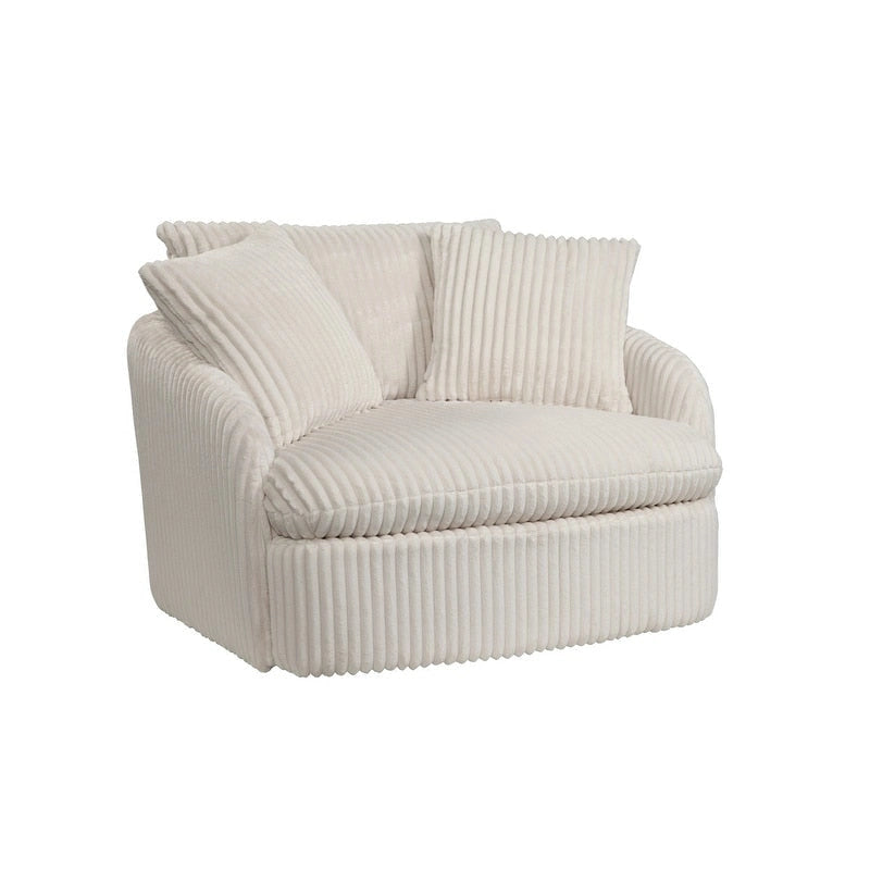Fauteuil de relaxation pivotant sur 360° et surdimensionné