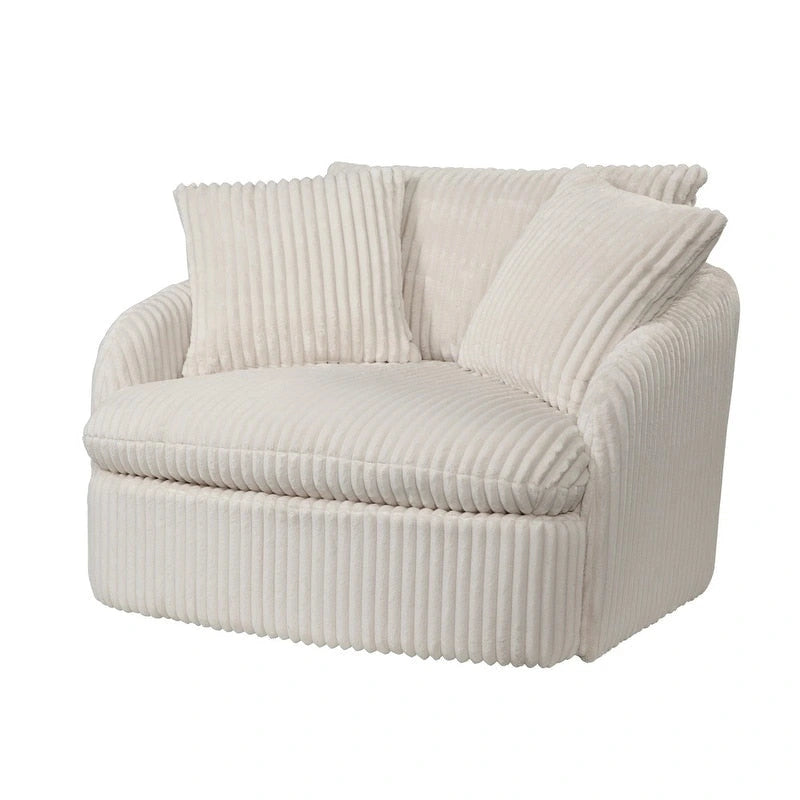 Fauteuil de relaxation pivotant sur 360° et surdimensionné