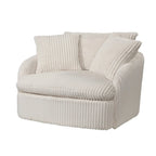 Fauteuil de relaxation pivotant sur 360° et surdimensionné