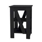 Table d'appoint avec étagère de rangement