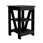 Table d'appoint avec étagère de rangement