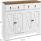 Buffet — 36,83 P x 121,29 L x 74,93 H cm