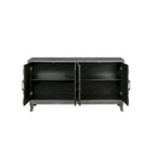Buffet bas de rangement quatre portes Accent pour salle à manger, entrée et couloir