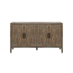 Buffet bas de rangement quatre portes Accent pour salle à manger, entrée et couloir