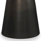 Table d'appoint contemporaine en métal noir et or de 40 cm de large