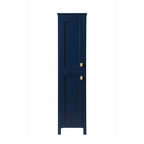 Indigo Home 16 Inch Bathroom Linen Storage Freestanding Cabinet