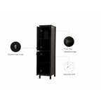 Meuble de rangement pour linge de salle de bain autoportant de 16 pouces