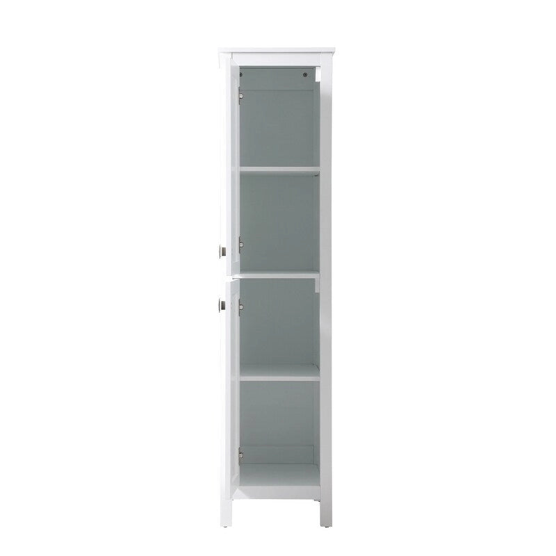Meuble de rangement pour linge de salle de bain autoportant de 16 pouces