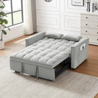 Canapé-lit futon moderne en velours, petit canapé deux places