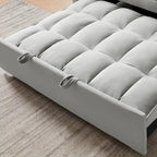Canapé-lit futon moderne en velours, petit canapé deux places