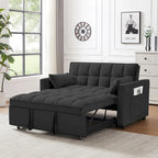 Canapé-lit futon moderne en velours, petit canapé deux places