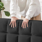 Canapé-lit futon moderne en velours, petit canapé deux places