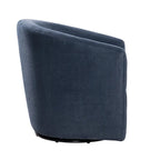 Fauteuil pivotant de style tonneau en tissu haute performance